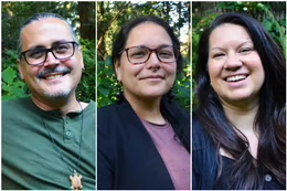 Portrait images of François Bastien, Danielle Geller and Sarah Morales.