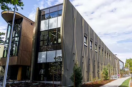 Exterior of the new Indigenous Law wing.