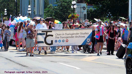 Trans chair in Victoria Pride parade