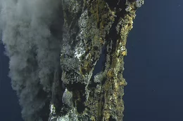 Underwater hydrothermal vent within the new marine protected area.