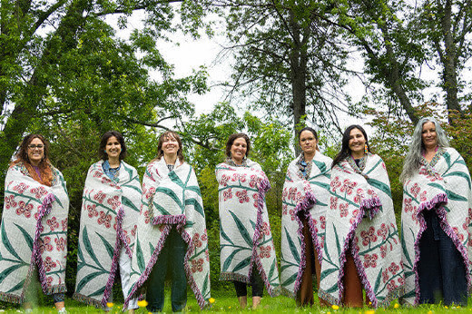 Fireweed Project research team members. Willow Paul is second from the left. Renée Monchalin is in the middle.