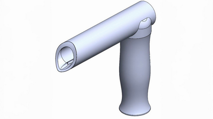 A 3D render of the new speculum design