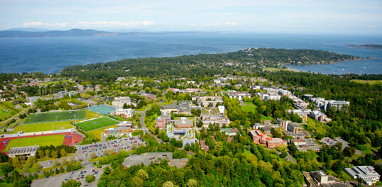 UVic as seen from above
