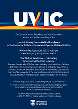 UVic mark reverse colour example