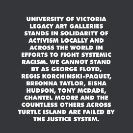 Legacy's solidarity statement written in white text against a black background