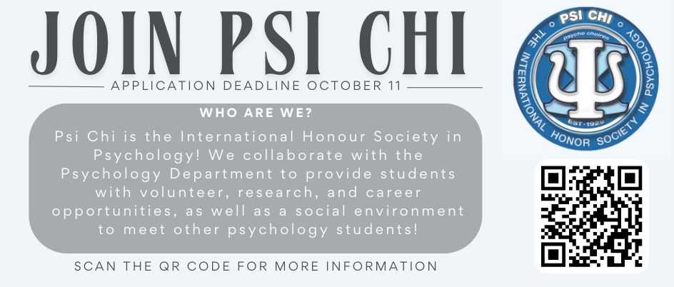 Join Psi Chi banner with Psi Chi logo