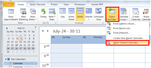 open internet calendar outlook for mac
