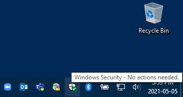 MSDE running icon - Windows